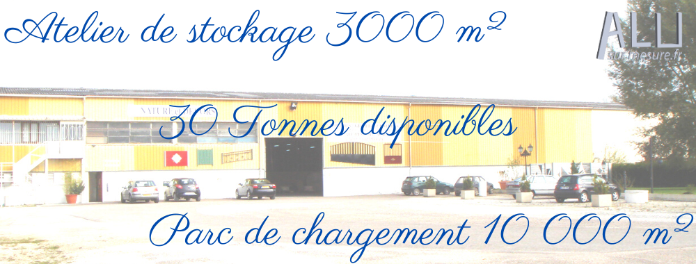 alu sur mesure usine stockage